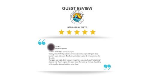 Bridgewater Hotel | Minutes to Woodstock Hiking Ben & Jerry Suite
