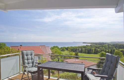 Gohren Apartment | mit Meerblick und Balkon, gratis Nutzung vom AHOI Erlebnisbad und Sauna in Sellin - Meeresblick FeWo 67