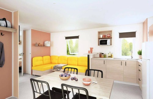 Aigueblanche House | Mobil home Aqua 3 ch 2 Badezimmer Klimaanlage 6 Personen