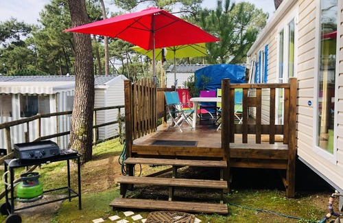 Les Mathes House | Mobil Home B de mer- 3 Bedrooms- 1km7 beach located in a 4-star village-