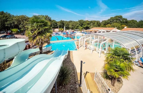 Saint Laurent de la Pree House | Mobile home Einfache Terrasse