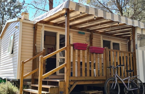 Saint-Julien-en-Born House | Mobile home in the Landes, view of the forest