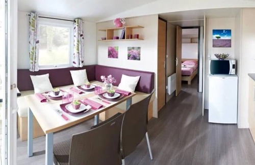 Allonnes House | Mobile home 6 pers, on a 4 star campsite, with white sand lagoon