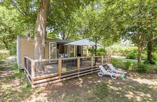 Landevieille House | Mobile home ● Aufgedeckte Terrasse