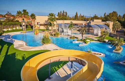 Torreilles-Plage House | Mobile home Einfache Terrasse