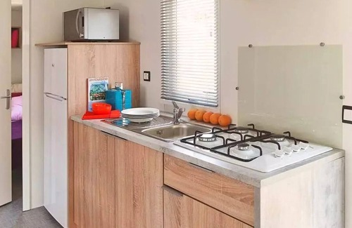 Chauzon House | Mobilhome Grand Espace - 30m² - 3 bedrooms - air conditioning 6 persons