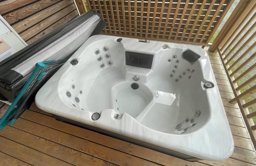 Ossiach House | Mobilhome with 2 bedrooms and a terrace with private whirlpool