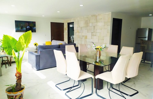 Puebla Apartment | Moderno Departamento en Cholula, Puebla. Ideal Para Familias o Para Trabajo