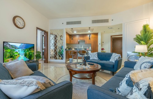 Al Aqiq Apartment | Modern 1 Bdr Apartment in Burj Rafal