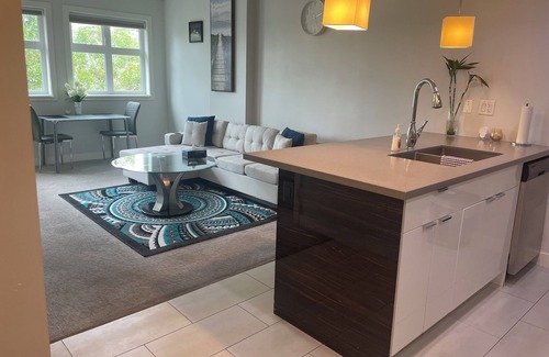 Downtown Calgary Apartment | Modern 1 Bedroom condo with riverview in Calagry