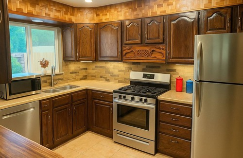 Colorado Springs House | Modern 2-bedroom home with a cozy living room and fully equipped kitchen