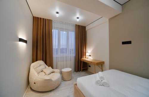 Chisinau Apartment | Modern 2-BR Balcony-View Apartment with Coffee Station and more - GrandStay