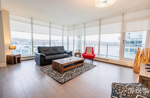 Downtown Apartment | Modern 2BR Retreat with Balcony – Dartmouth Views