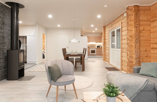 Aikkila Villa | Modern 2BR Villa in Rukatunturi close to the Ski Slopes