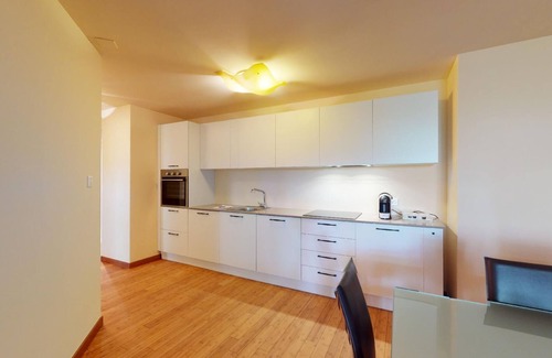 Madulain Apartment | Modern 3½ room flat on the ground floor, approx.