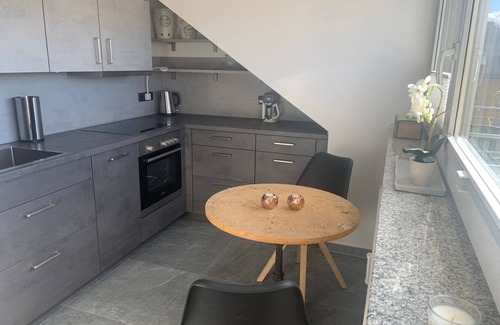 Bad Aibling Apartment | Modern 50 sqm apartment with living room, bedroom and balcony