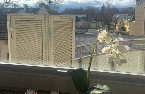 Bad Aibling Apartment | Modern 50 sqm apartment with living room, bedroom and balcony