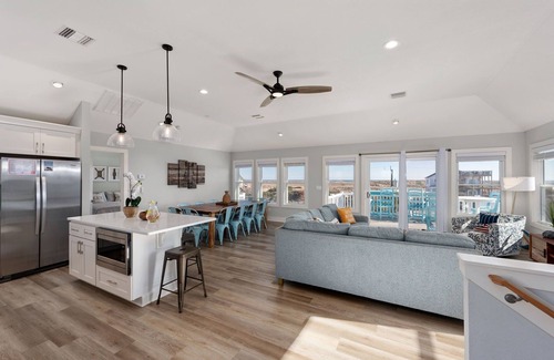 Carova Beach House | Modern 5br beach retreat with ocean views and salt water pool.