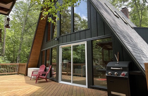 Chambers County Cabin | Modern A-Frame cabin with Dock on West Point Lake