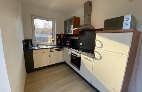 Werlte Apartment | Modern am Bowlingcenter Garten u Terrassenüberdachung