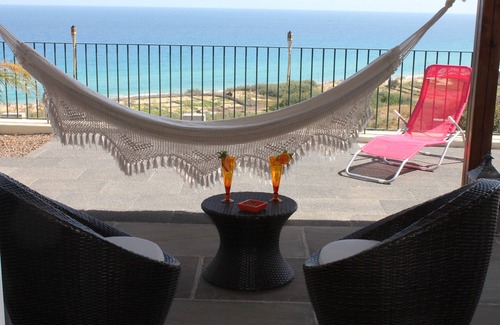Campo de Baixo House | Modern and sunny beach house with porch, barbecue and panoramic sea views