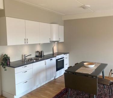 Bardufoss Apartment | Modern apartment in Bardufoss Center - two bedrooms, garage, terrace