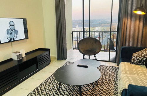 Greater Johannesburg Metropolitan Area Apartment | Modern apartment in Sandton. Located in a secure estate, with balcony views.