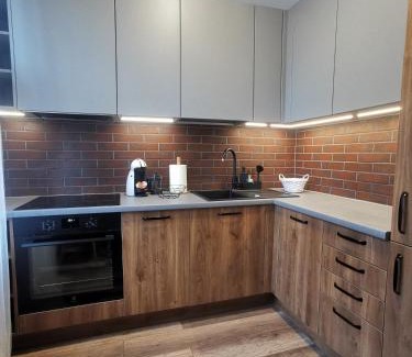 Tornkalns Apartment | Modern apartment with fully equipped kitchen, close to Lucavsala park, free parking on street, near City Centre