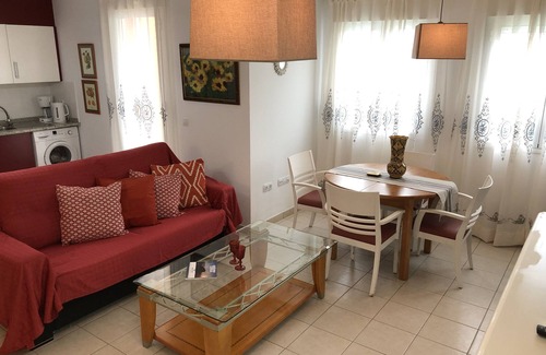 Vergel Apartment | Modern beach apartment with garden pool view, near Denia, sea 800m