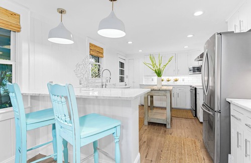 Wrightsville Beach Cottage | Modern Beachy Oasis! Lower Level, Just Steps From the Ocean!