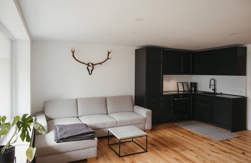 St. Blasien Apartment | Modern Black Forest loft with mountain views - ski lift, bathing lake & thermal spa