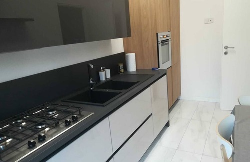 Salerno Apartment | Modern bright apartment, 4th floor, up to 4 people, free parking.