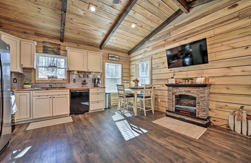 Pisgah Forest Cottage | Modern Cabin w/Fire Pit < 3 Mi to Trails!