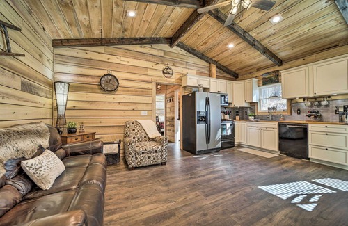 Pisgah Forest Cottage | Modern Cabin w/Fire Pit < 3 Mi to Trails!