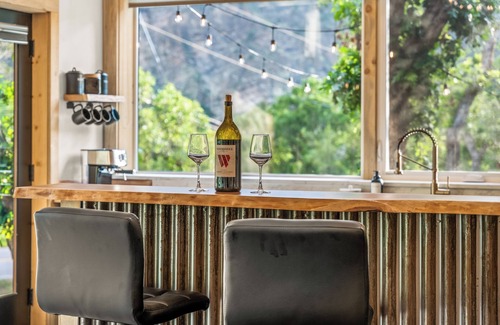 Glenwood Springs Cabin | Modern Cabin with Canyon Views with Patio, Sauna Hot Tub, Wifi, AC & Fireplace