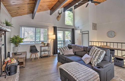 Running Springs House | Modern Cabin with Game Room and Deck, Near Skiing