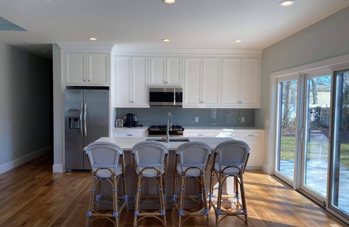 East Falmouth House | Modern Cape Cod home in vibrant beach community - steps to beach; pool access!