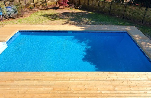 Doraville House | Modern City Oasis with Dream Kitchen and Saltwater Pool