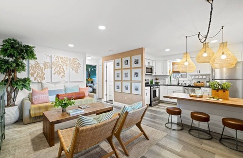 South Seaside Park Condo | Modern Coastal Style | Steps to Beach