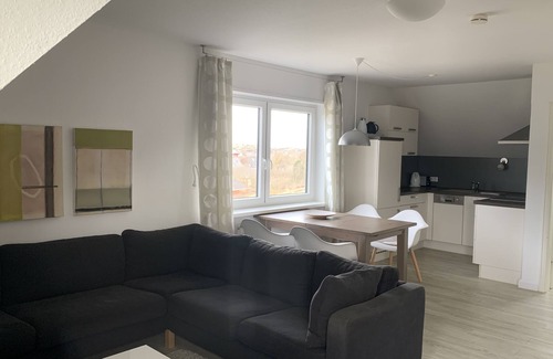 Hornum Apartment | Modern comfort apartment with lots of light and space in a quiet location!