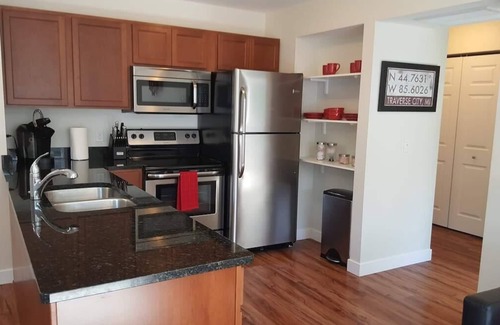 Traverse City Condo | Modern Condo by State Hospital!- Elmwood
