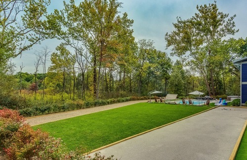 Berrien Springs House | Modern Country Home w/ Heated Pool, 2 Hot Tubs, Fire Pit & Home Theater