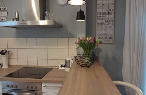 Roth House | Modern, cozy vacation home Natalie with new fitted kitchen and box spring bed