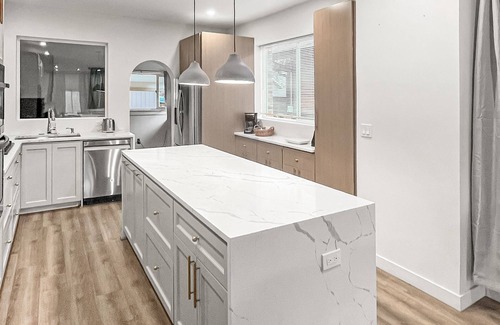 Platt Park House | Modern Denver Oasis - Centrally Located with Hot Tub & Large Kitchen!