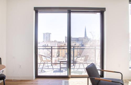 Yankee Hill Apartment | Modern East Side 1BR Apt with Balcony, Pool, and Gym