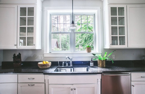 Leland House | Modern farmhouse interior, carriage house, walk to Lake Leelanau & Lake Michigan