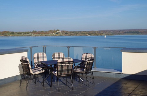 Kahnsdorf House | Modern holiday home directly in Hainer lake with boat