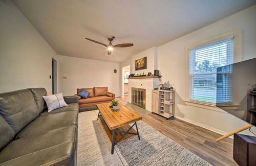 Erie House | Modern Home Family Friendly Grill Fireplace