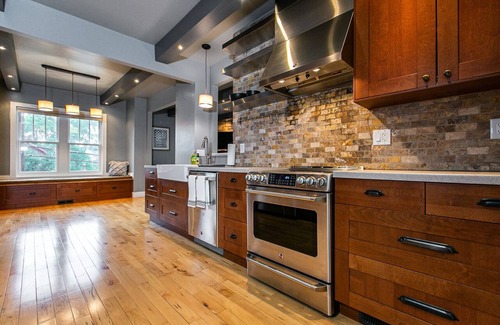 Dubuque House | Modern home in historic neighborhood with lower level game room by Loras College
