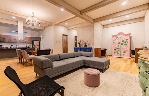Roma Norte Condo | Modern Home with Balcony, Office Space, and Free Parking